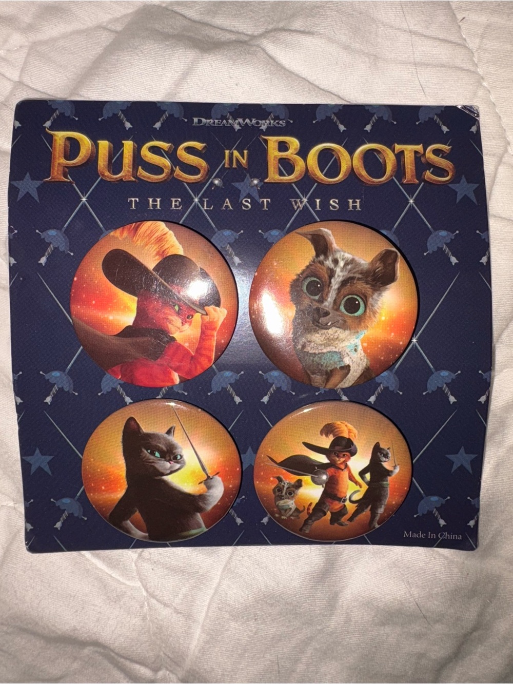 Puss In Boots Buttons The Last Wish